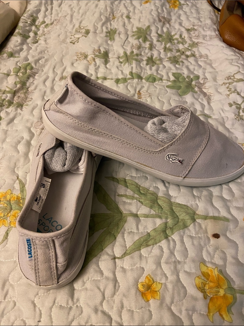 Lacoste Women's Blue Slip-On Sneakers